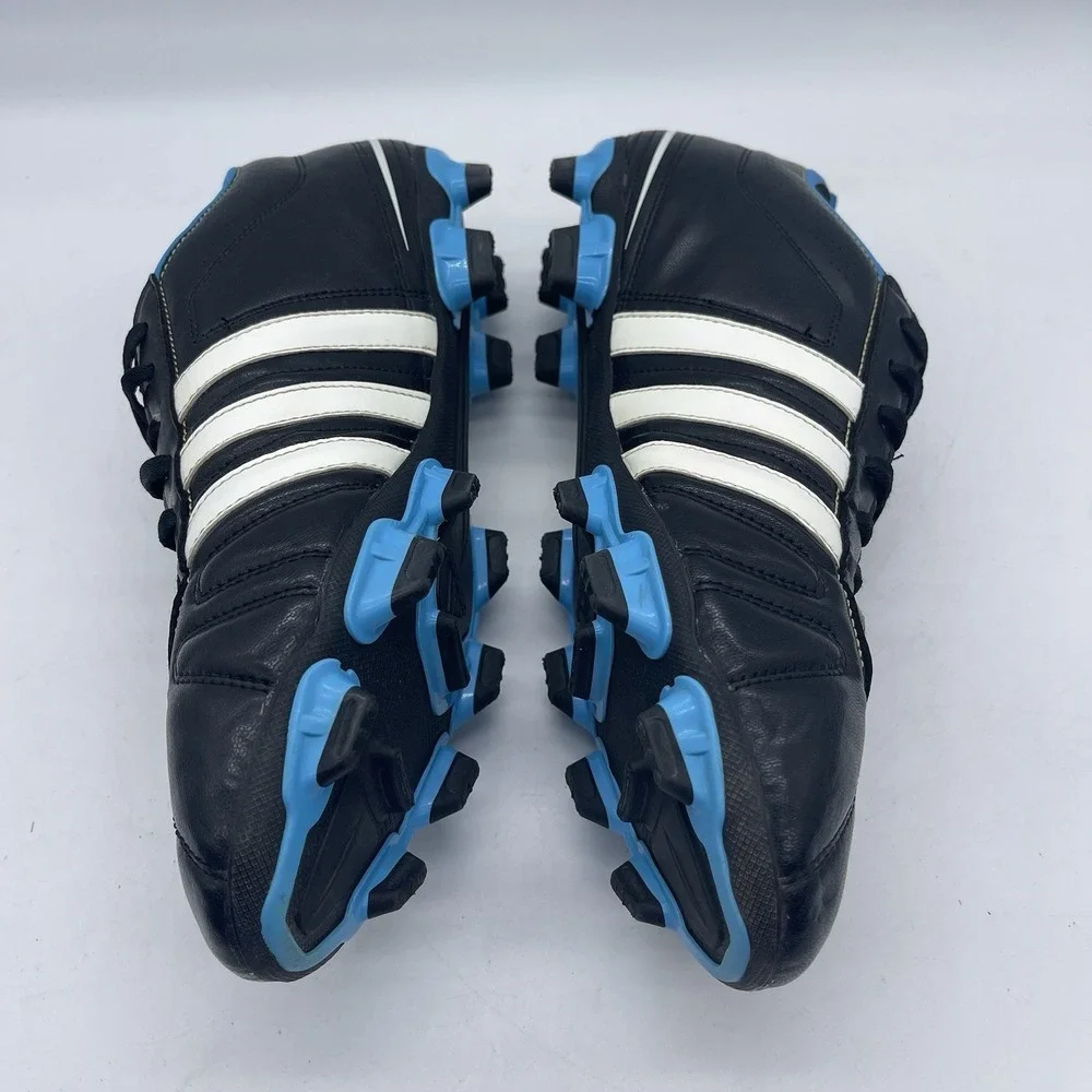Adidas AdiQuestra IV MG G40715 Men's Size 12 Soccer Cleats Black Blue Athletic